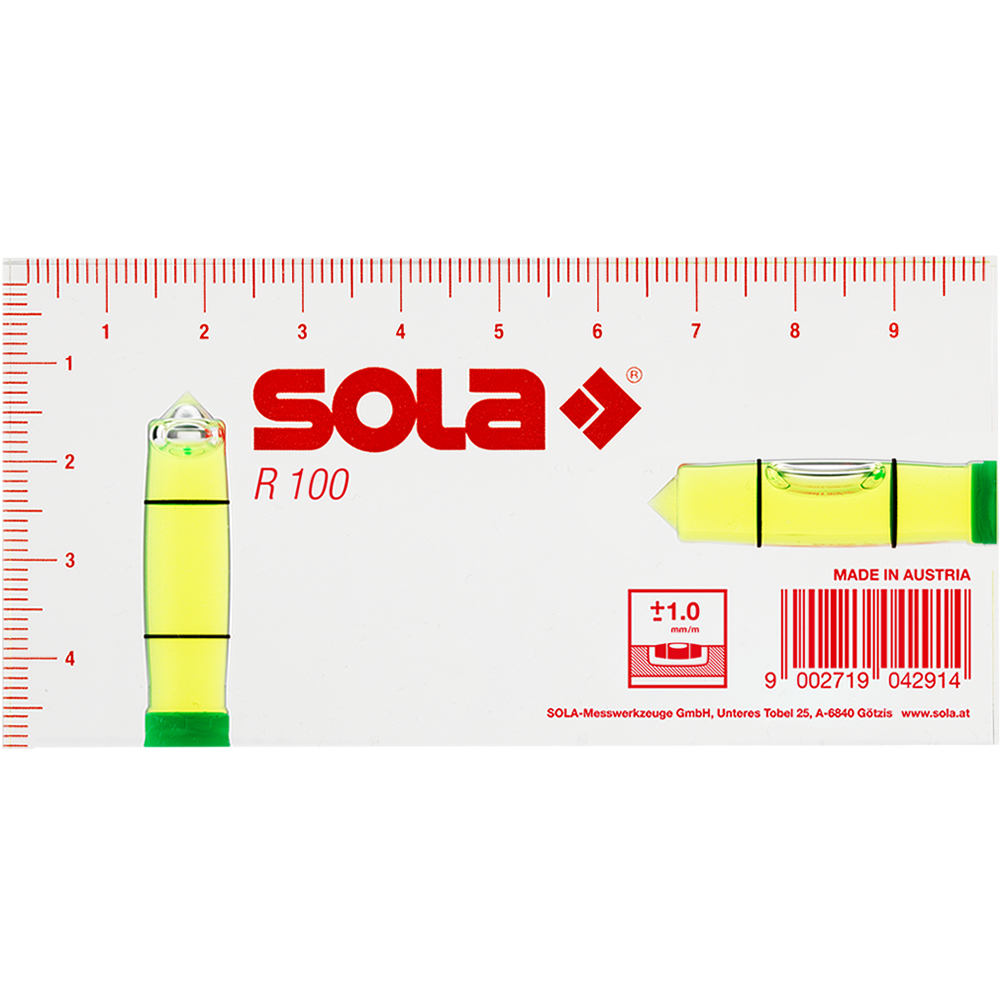 Nivela Sola sticla acrilica R100 10cm [2]