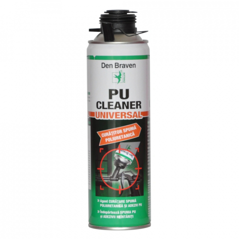 Spumă poliuretanică și siliconi - Agent de curățare spumă poliuretanică Den Braven PU cleaner 500ml