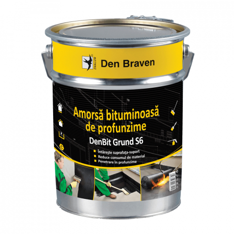 Hidroizolații - Amorsă bituminoasă Denbit S6 neagră