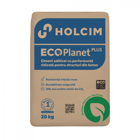 Tencuieli, gleturi, ciment - Ciment Holcim Ecoplanet 20kg