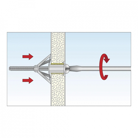 Diblu metal cu surub pt cavitati Fischer HM (ancora rigips) [3]