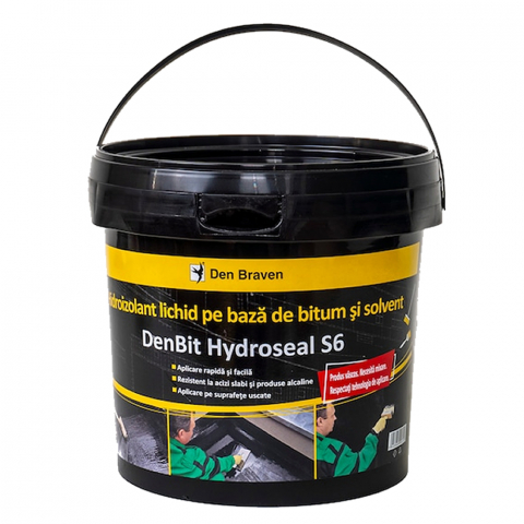 Hidroizolații - Hidroizolant lichid pe bază de bitum și solvent Denbit S6