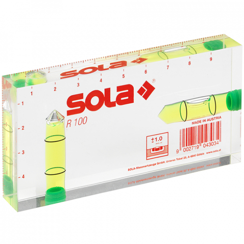 Nivele - Nivela Sola sticla acrilica R100 10cm