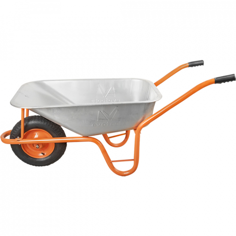 Roabe și accesorii - Roabă Evotools 80L cu roată pneumatică și jantă metalică