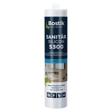Spumă poliuretanică și siliconi - Etanșant siliconic alb pentru aplicații sanitare Bostik S300