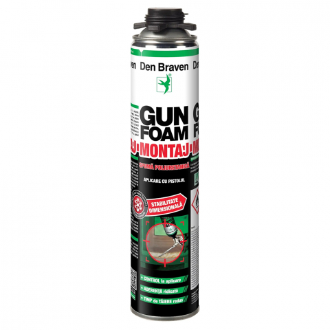 Spumă poliuretanică și siliconi - Spumă poliuretanică Den Braven aplicare pistol  750ml