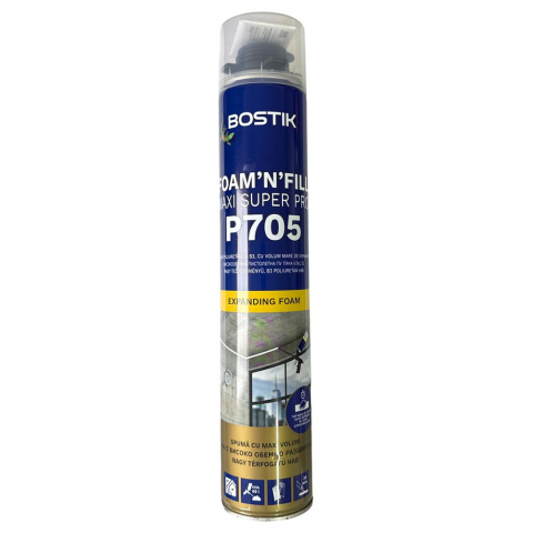 Spumă poliuretanică și siliconi - Spumă PU Bostik P705 Maxi Super Pro