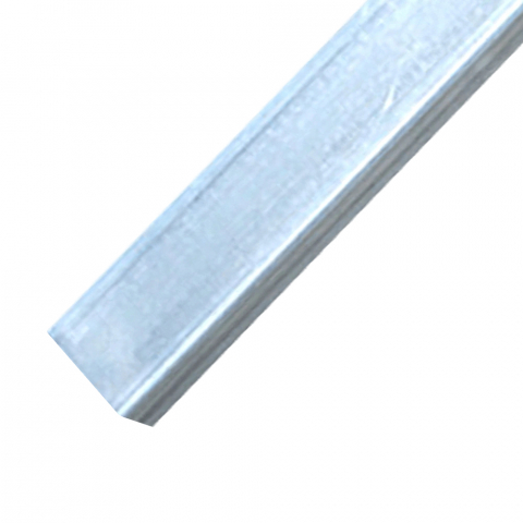 Stâlpi și cleme - Stâlp gard zincat, fixare în beton 2.25m 60x40 mm