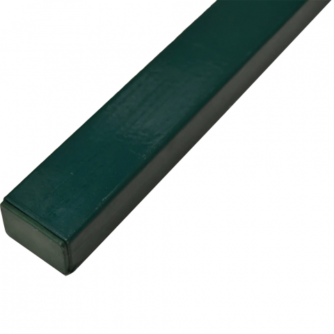 Stâlpi și cleme - Stâlp gard verde, fixare în beton 2.5m 60x40 mm