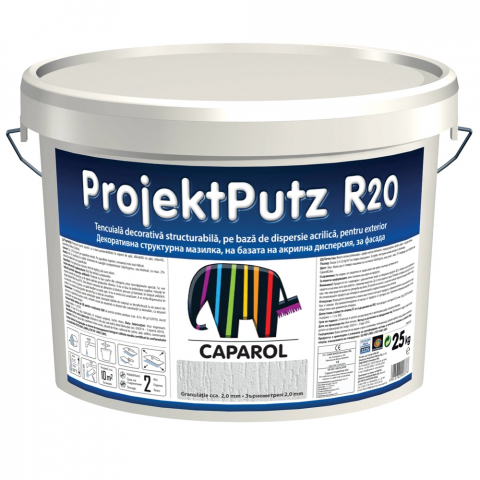 Finisaje exterioare - Tencuială decorativă acrilică Caparol Projektputz R20