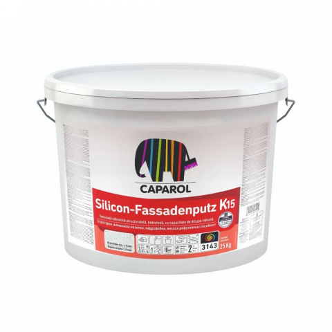 Tencuieli decorative și vopsele - Tencuială decorativă siliconică Caparol Silicon Fassadenputz K15
