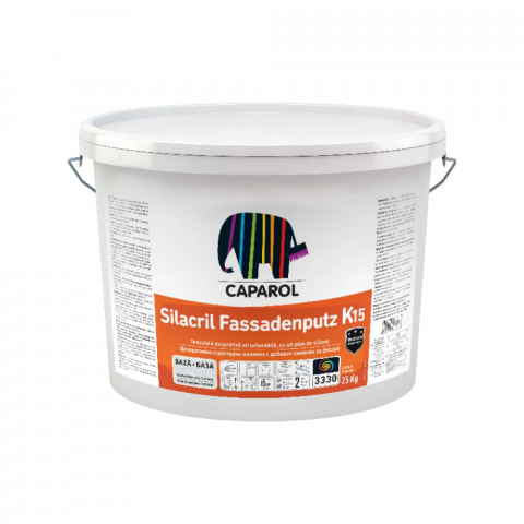 Finisaje exterioare - Tencuială decorativă acrilică Caparol Silacril Fassadenputz K15