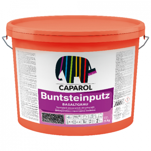 Finisaje exterioare - Tencuială mozaicată pentru soclu Caparol Buntsteinputz