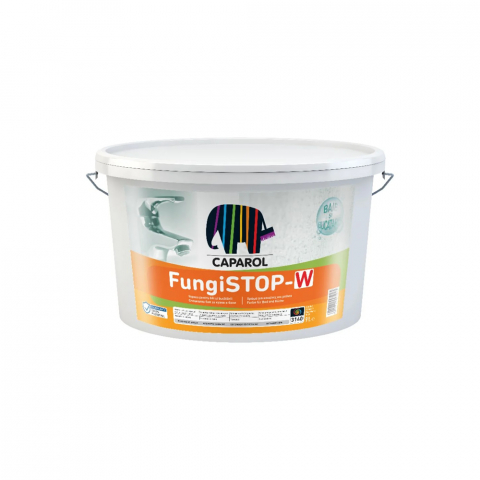 Vopsele lavabile - Vopsea lavabilă interior antimucegai Caparol Fungistop-W 2.5L baie și bucătărie