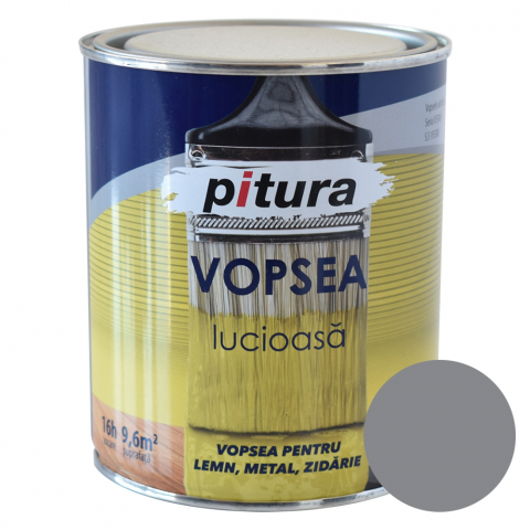 Finisaje exterioare - Vopsea universală exterior și interior Kober Pitura gri metal 0.75L