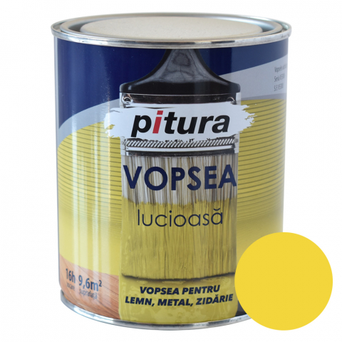 Finisaje exterioare - Vopsea universală exterior și interior Kober Pitura galben 0.75L