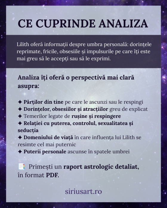 Analiza Lilith – Luna Neagră | Astrolog Luiza [2]