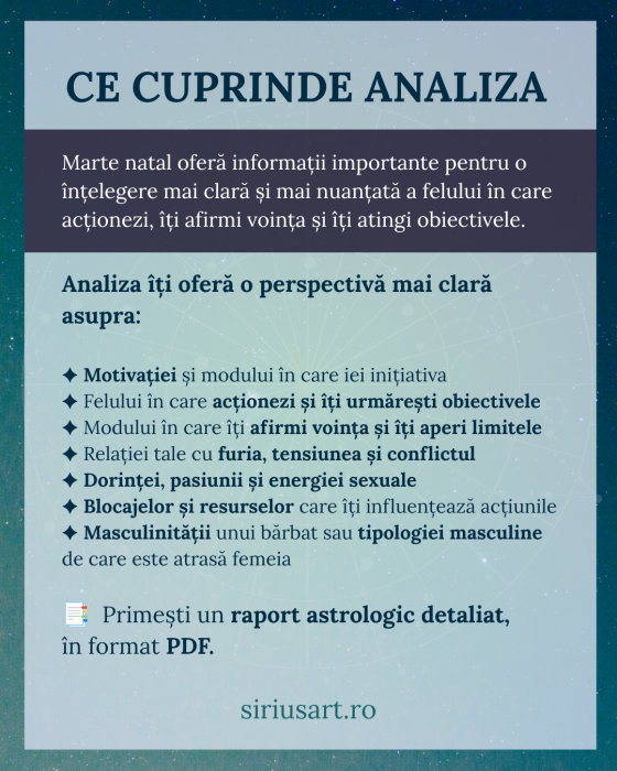 Analiza lui Marte – Acțiune și motivație | Astrolog Luiza [2]