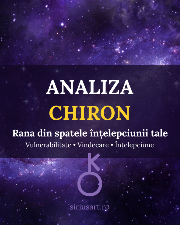 Servicii astrologice - Analiza Chiron – Rana și Înțelepciunea | Astrolog Luiza
