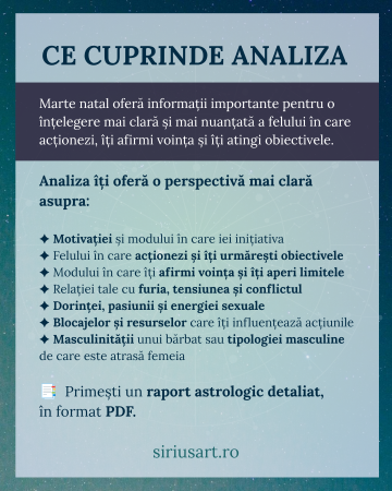 Analiza lui Marte – Acțiune și motivație | Astrolog Luiza [1]