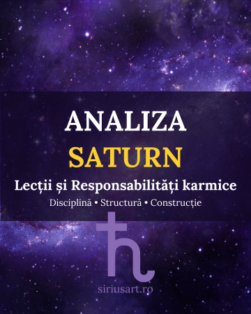 Servicii astrologice - Analiza Saturn – Lecții și Responsabilități Karmice | Astrolog Luiza