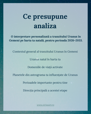 Analiză Uranus în Gemeni 2026–2033 [1]