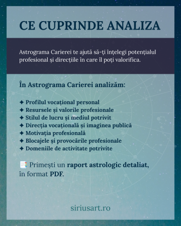 Astrograma Carierei | Astrolog Luiza [1]