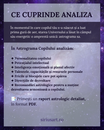 Astrograma Copilului | Astrolog Luiza [1]