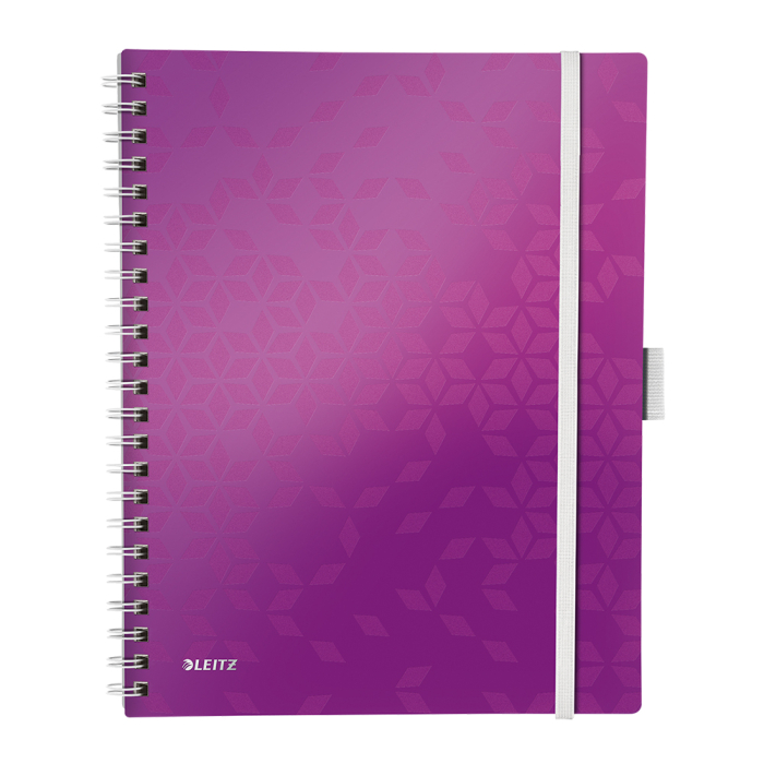 Caiet Leitz WOW Be Mobile, A4, dictando, 80 file, mov metalizat [1]