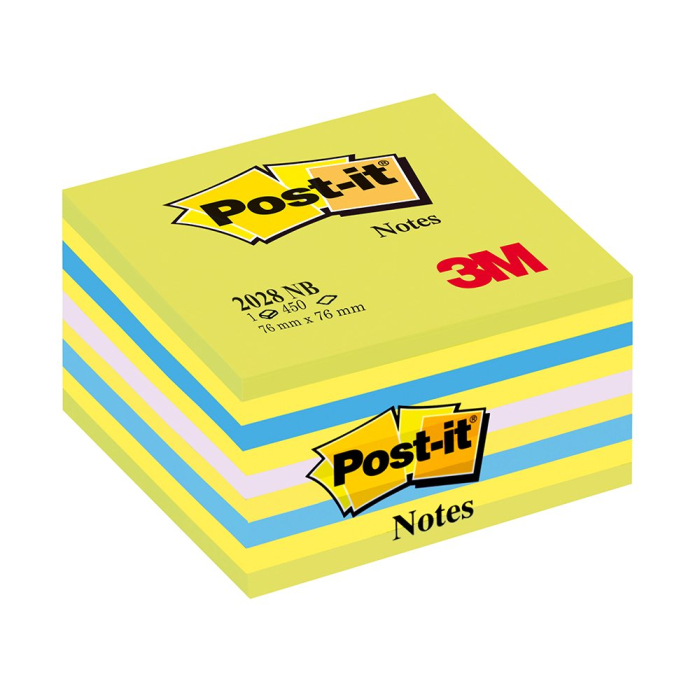 Notite adezive, Post-it, Lollipop, 76 x 76 mm, neon multicolor, 450 file [1]