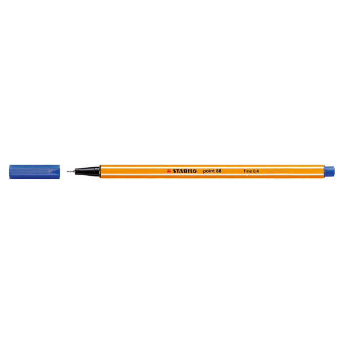 Liner Stabilo Point 88, varf fetru, 0.4 mm, albastru [1]