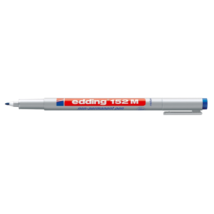 Marker nepermanent Edding OHP 152, varf rotund, 1.0 mm, albastru [1]