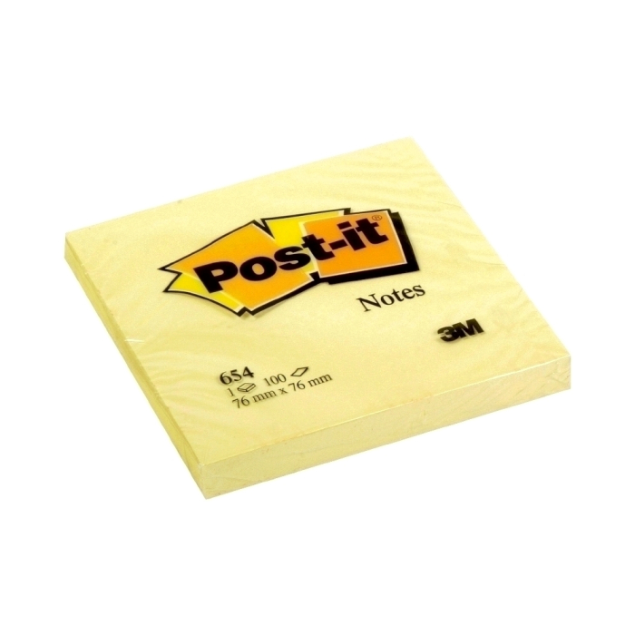 Notite adezive, Post-it, 76 x 76 mm, 100 file, galben [1]