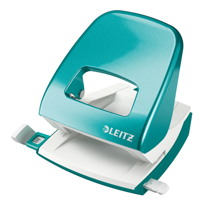 Perforator Leitz WOW 5008, 30 coli, metalic, turcoaz [1]