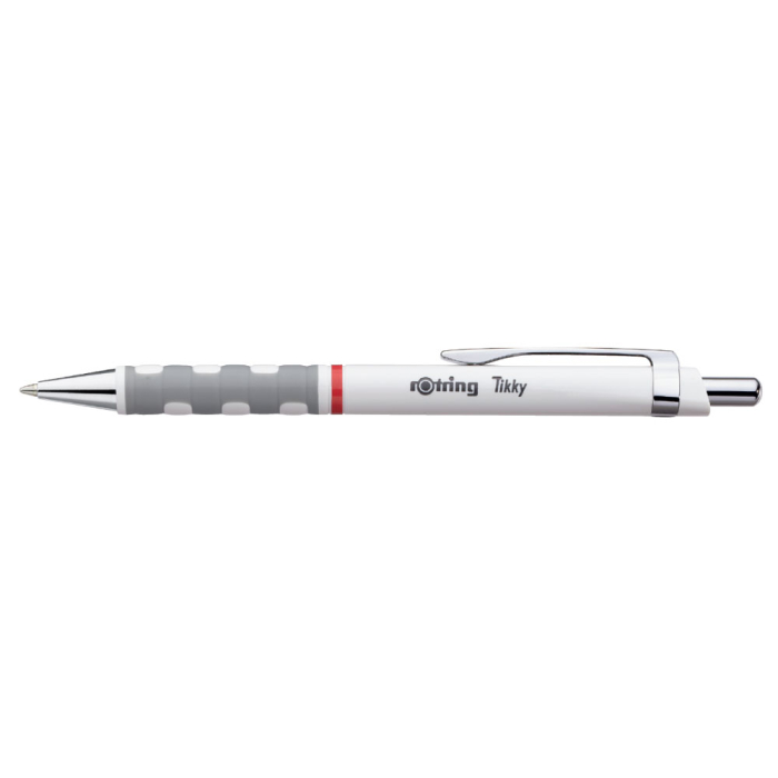 Pix cu mecanism, Rotring, Tikky III, 0.8 mm, alb, mina albastra [1]