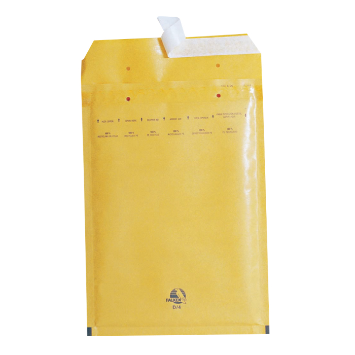 Plic cu protectie, 180 x 265 mm (interior), kraft, banda silicon, 100 bucati/cutie [1]