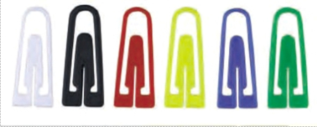Accesorii pentru birou - Agrafe din plastic, 100/cutie, ALCO - asortate