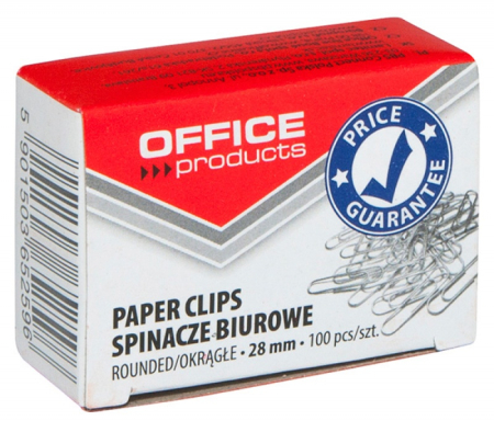 Agrafe si clipsuri - Agrafe metalice 28mm, 100/cutie, Office Products