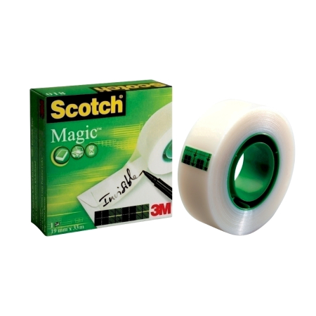 Accesorii pentru birou - Banda adeziva Scotch Magic, 19 mm x 33 m