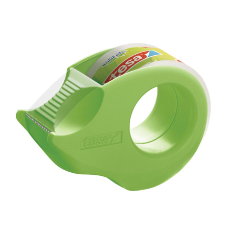 Accesorii pentru birou - Banda adeziva Tesa transparenta, 19 mm x 10 m, cu Mini dispenser