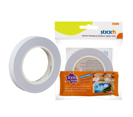 Accesorii pentru birou - Banda dublu adeziva cu adeziv permanent, 12mm x 12 m, Stick"n Extra-Sticky