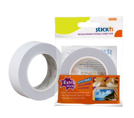 Benzi adezive si dispensere pentru birou - Banda dublu adeziva cu adeziv permanent, 25mm x 12 m, Stick"n Extra-Sticky