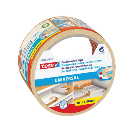 Produse curatenie pentru birou - Banda dublu adeziva Tesa, 50 mm x 10 m