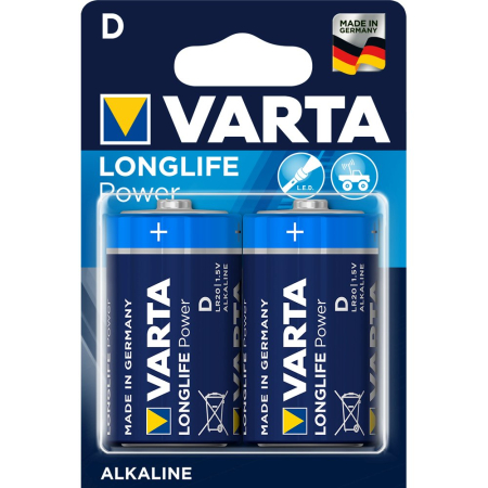 Baterii - Baterii Varta Longlife Power, LR20, 2 bucati/set