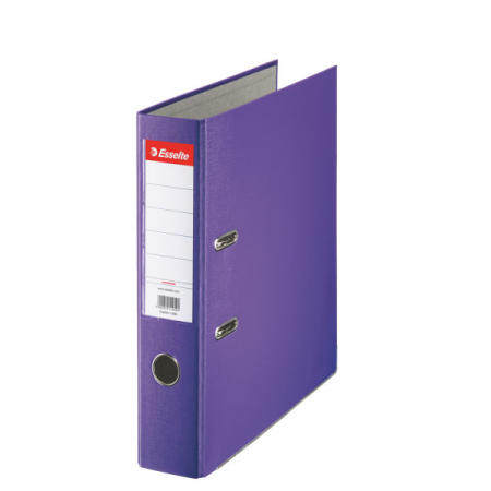 Organizare si arhivare - Biblioraft A4, plastifiat PP, margine metalica, 75 mm, ESSELTE Economy - mov