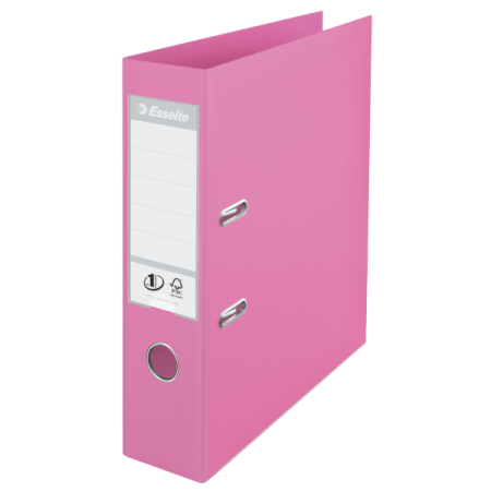 Organizare si arhivare - Biblioraft A4, plastifiat PP/PP, margine metalica, 75 mm, ESSELTE No. 1 Power - violet