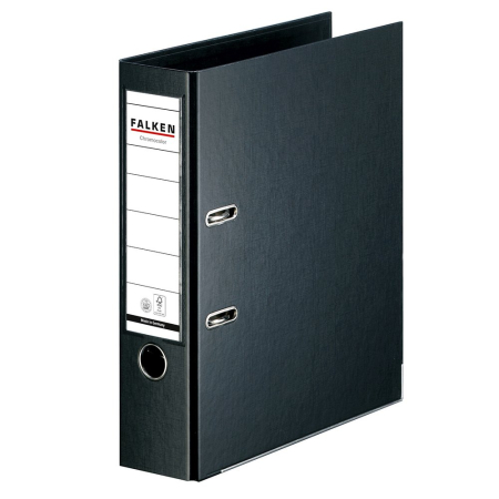 Organizare si arhivare - Biblioraft Falken Chromocolor, 80 mm, negru