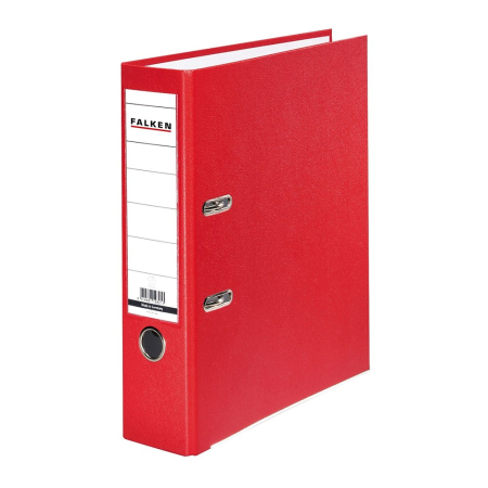 Organizare si arhivare - Biblioraft Falken plastifiat, 80 mm, rosu