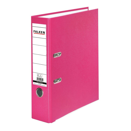 Organizare si arhivare - Biblioraft Falken plastifiat, 80 mm, roz