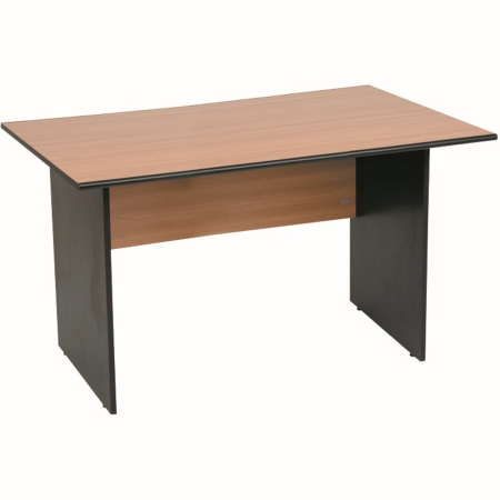 Mobilier si accesorii birou - Birou Office Line, PAL, stejar/negru, 120x80x75 cm